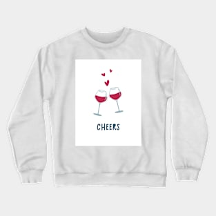 Cheers print Crewneck Sweatshirt